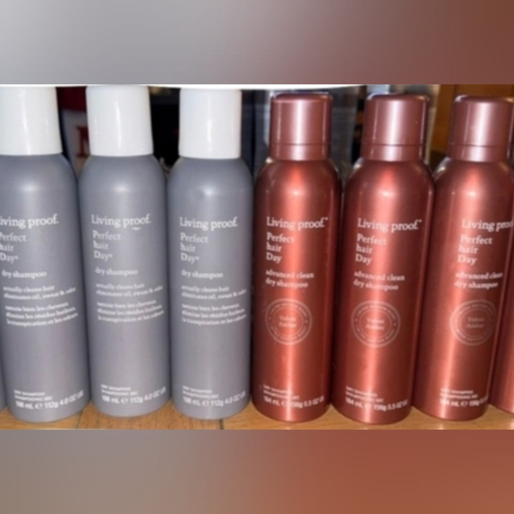 Lot Of 6 Living Proof Dry Shampoo Gray and Amber Limited Edition